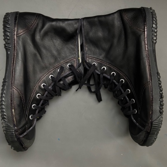 Yohji Yamamoto High top leather sneaker - Picture 2 of 10